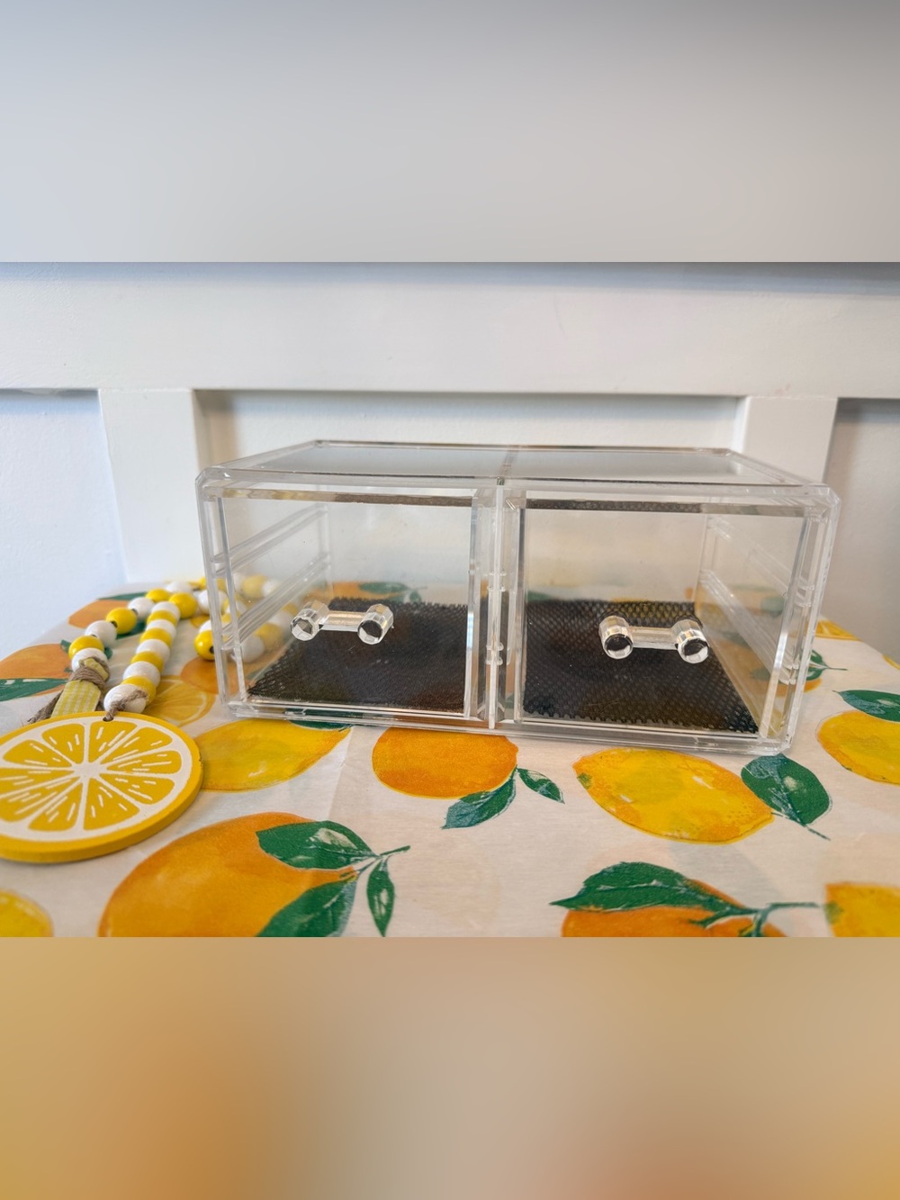 BINO‎ Acrylic 2-Drawer Short Makeup Organizer